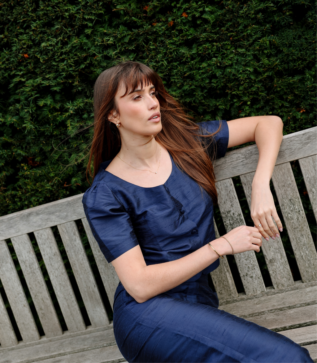 Jane top in Navy