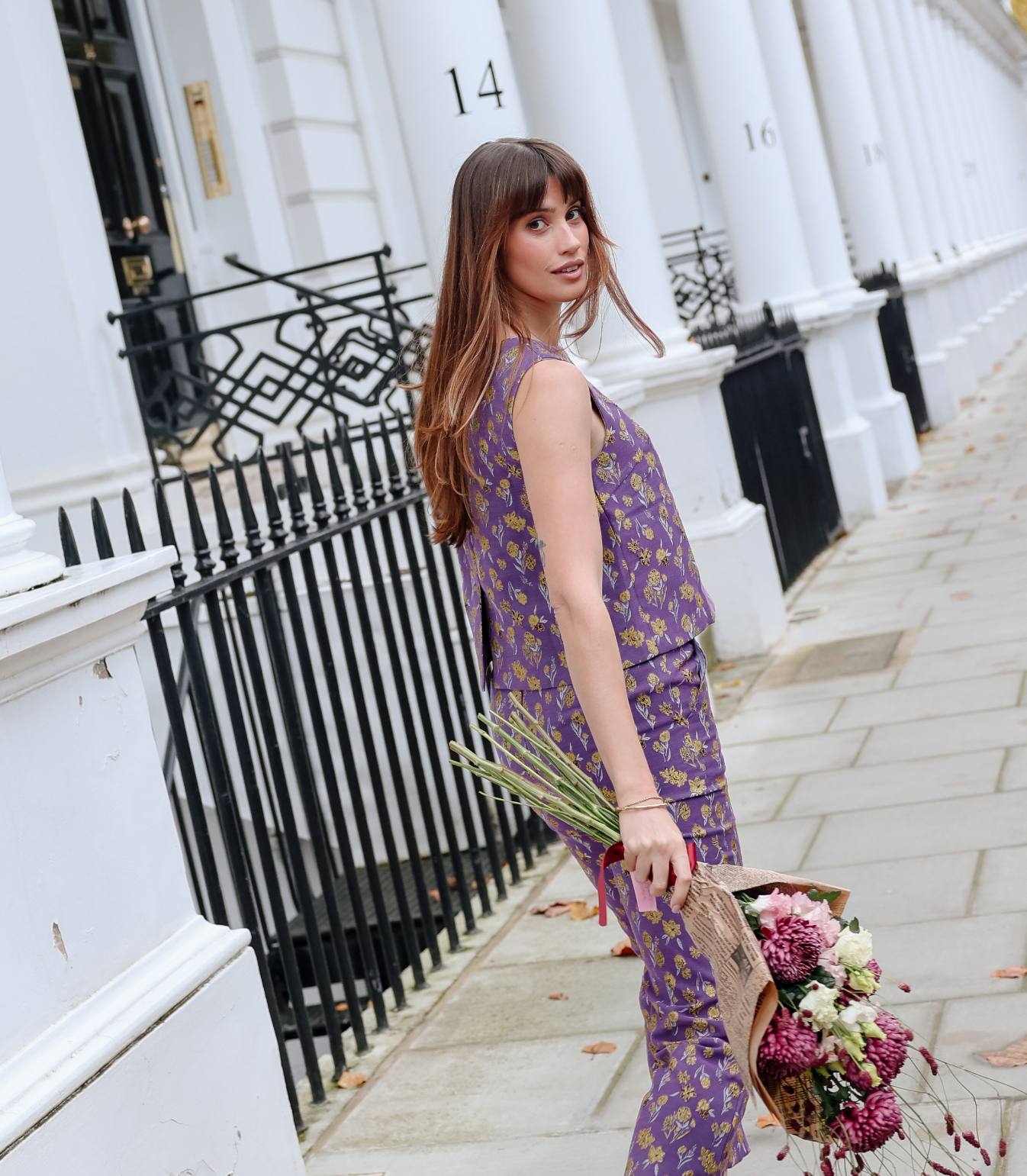 Darcy top in Lilac Goldenberry