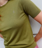 Kate knit top in Olive