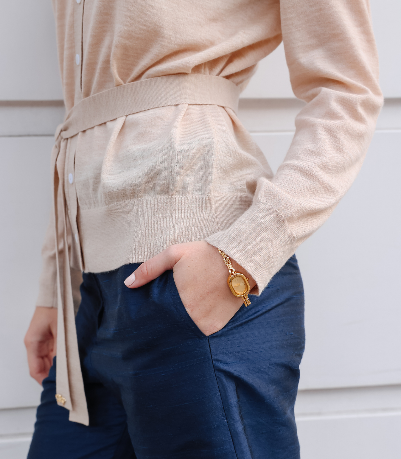 Margot knit cardigan in Sandstone