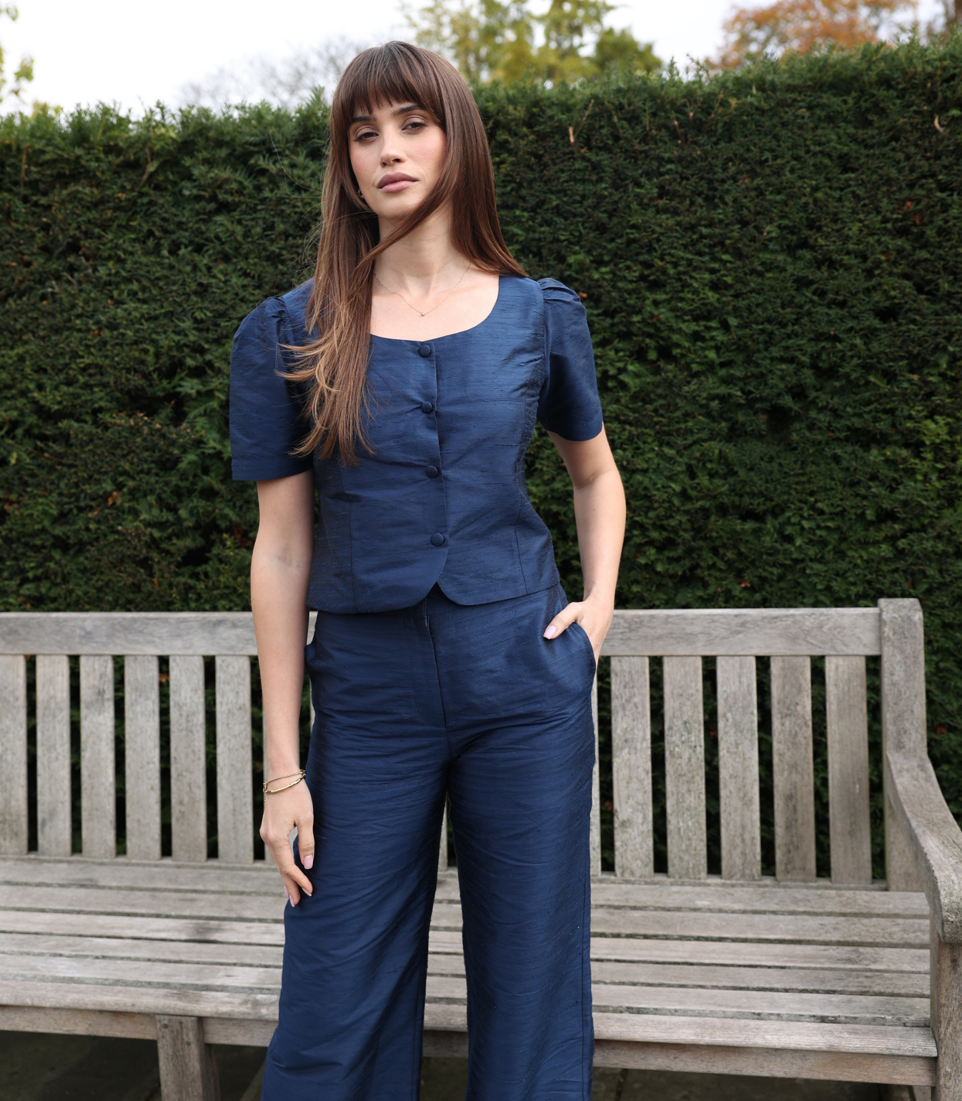 Piper trousers in Navy