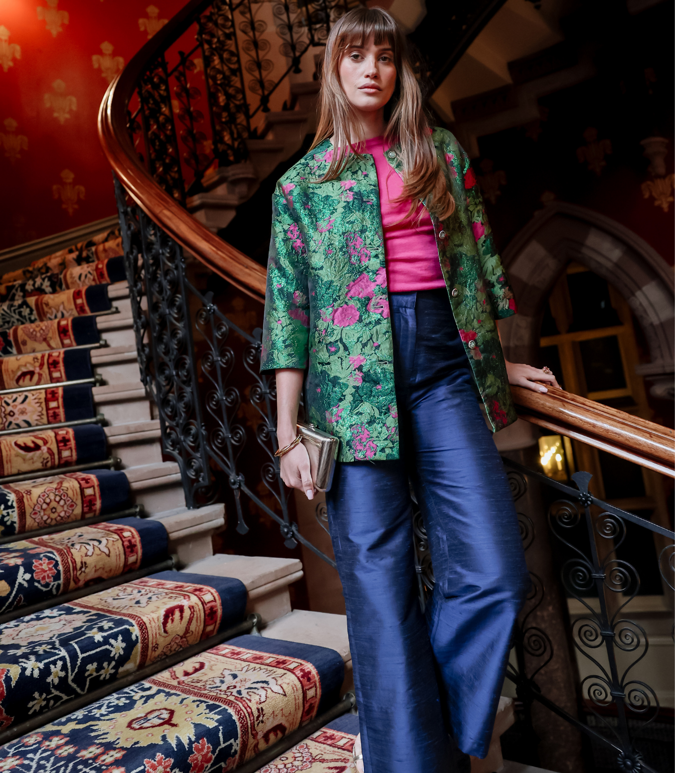 Piper trousers in Navy