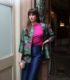 Sloane knit top in Magenta